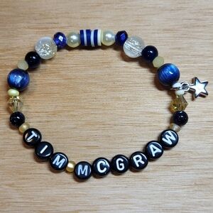 Tim McGraw- Taylor Swift Friendship Bracelet, Size 7"